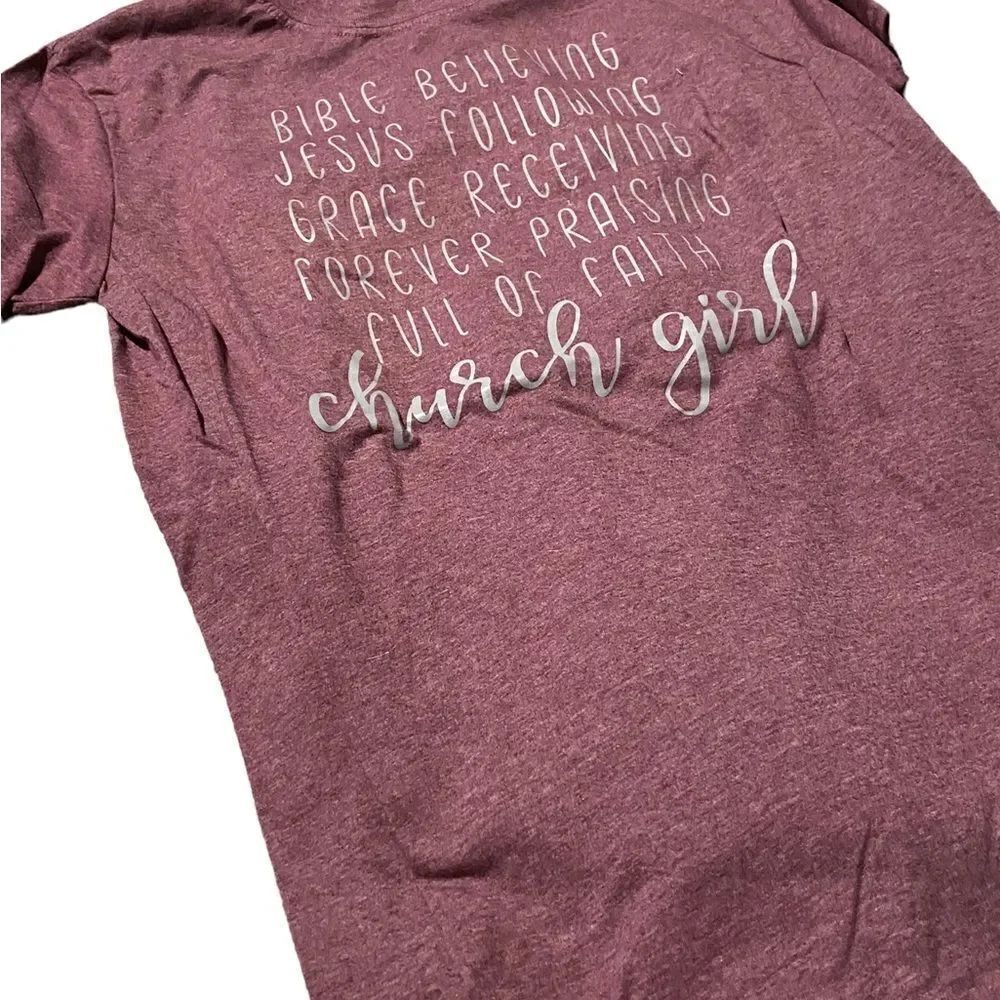 Bible tee new never worn adult size small see pics great color